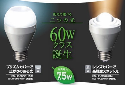 日廠Ecorica新品LED燈泡上市 低功耗高亮度，引領家居照明新趨勢